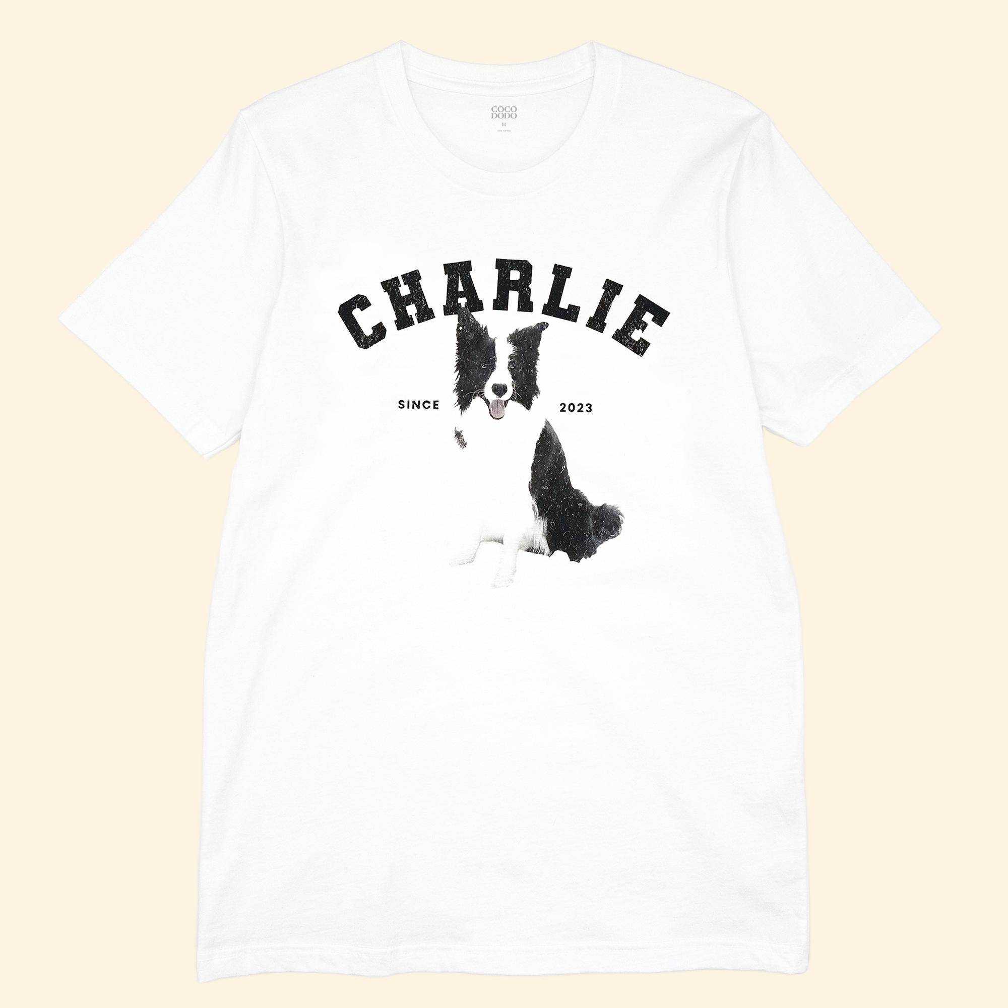 Custom Pet T Shirt - Varsity Team Typo