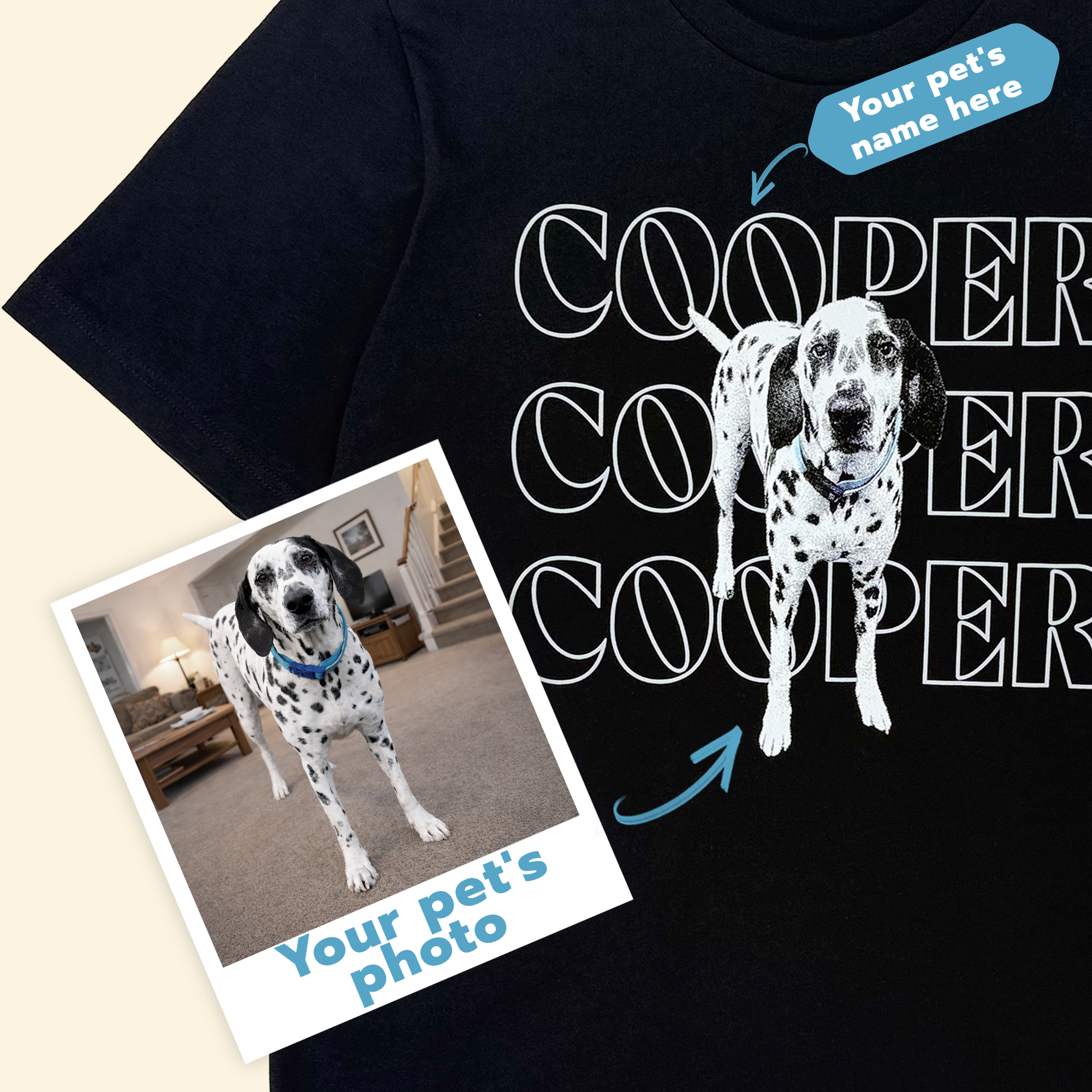 Custom Pet T Shirt - Borcha Typo