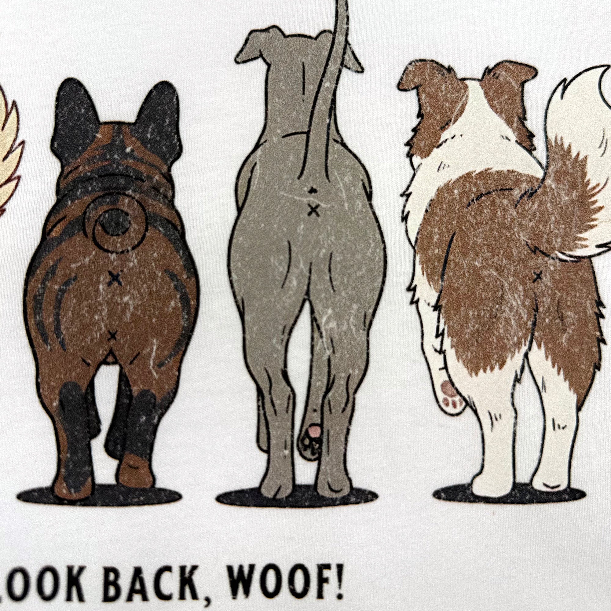 Vintage Pet T Shirt - Don't look back, Woof!