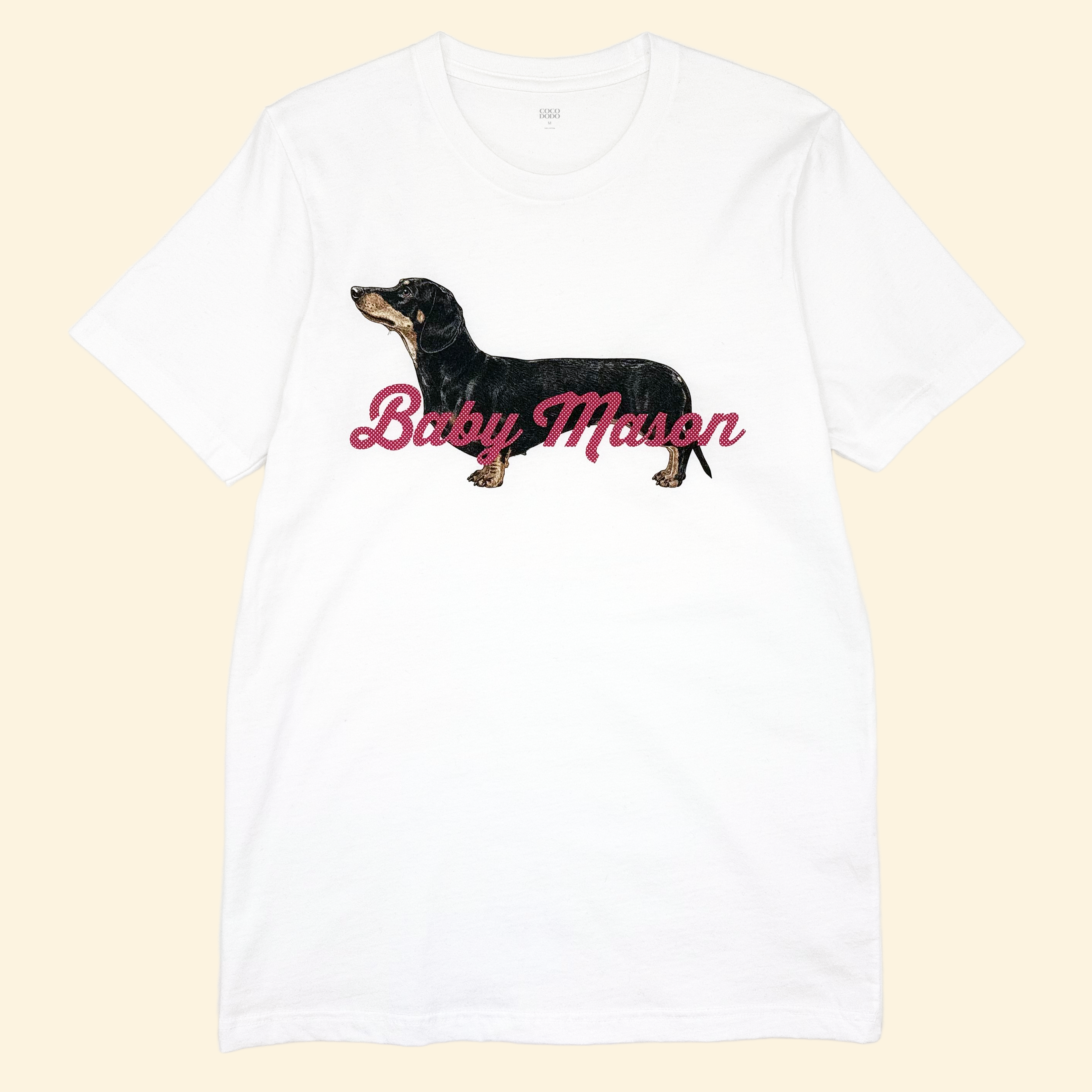 Custom Pet T Shirt - Thirsty Script Typo