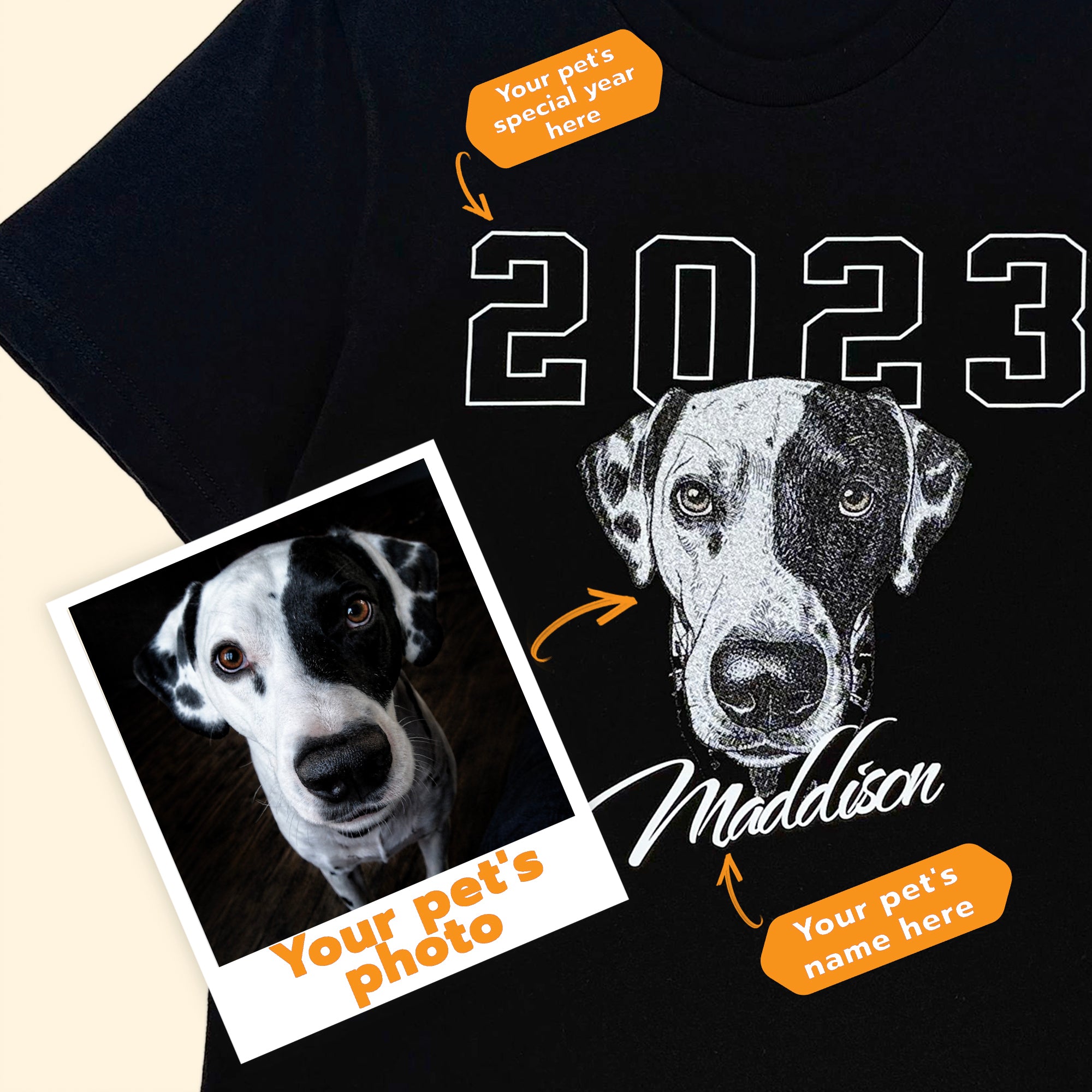 Custom Pet T Shirt - Nautigal Typo