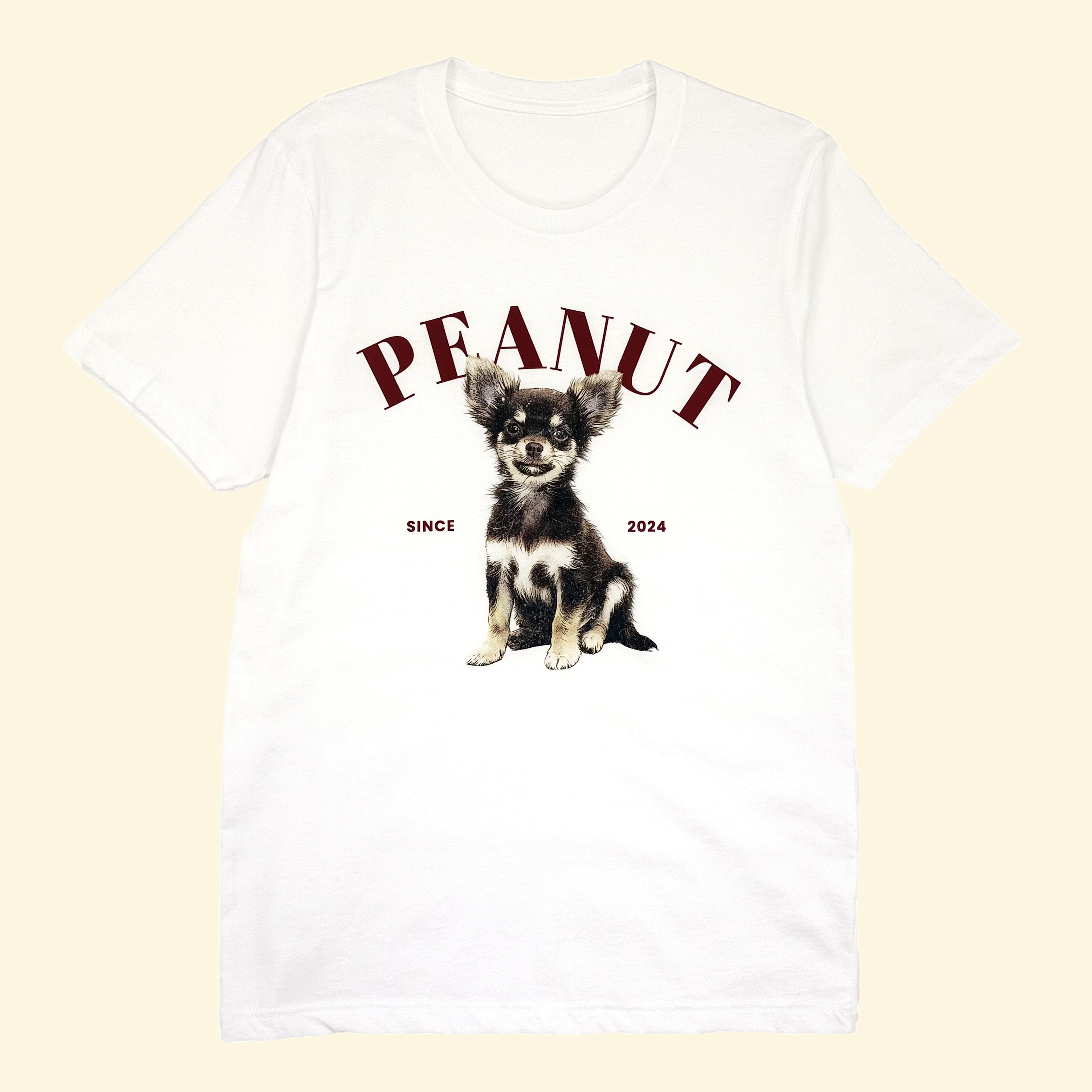 VINTAGE Pet T Shirt - PEANUT