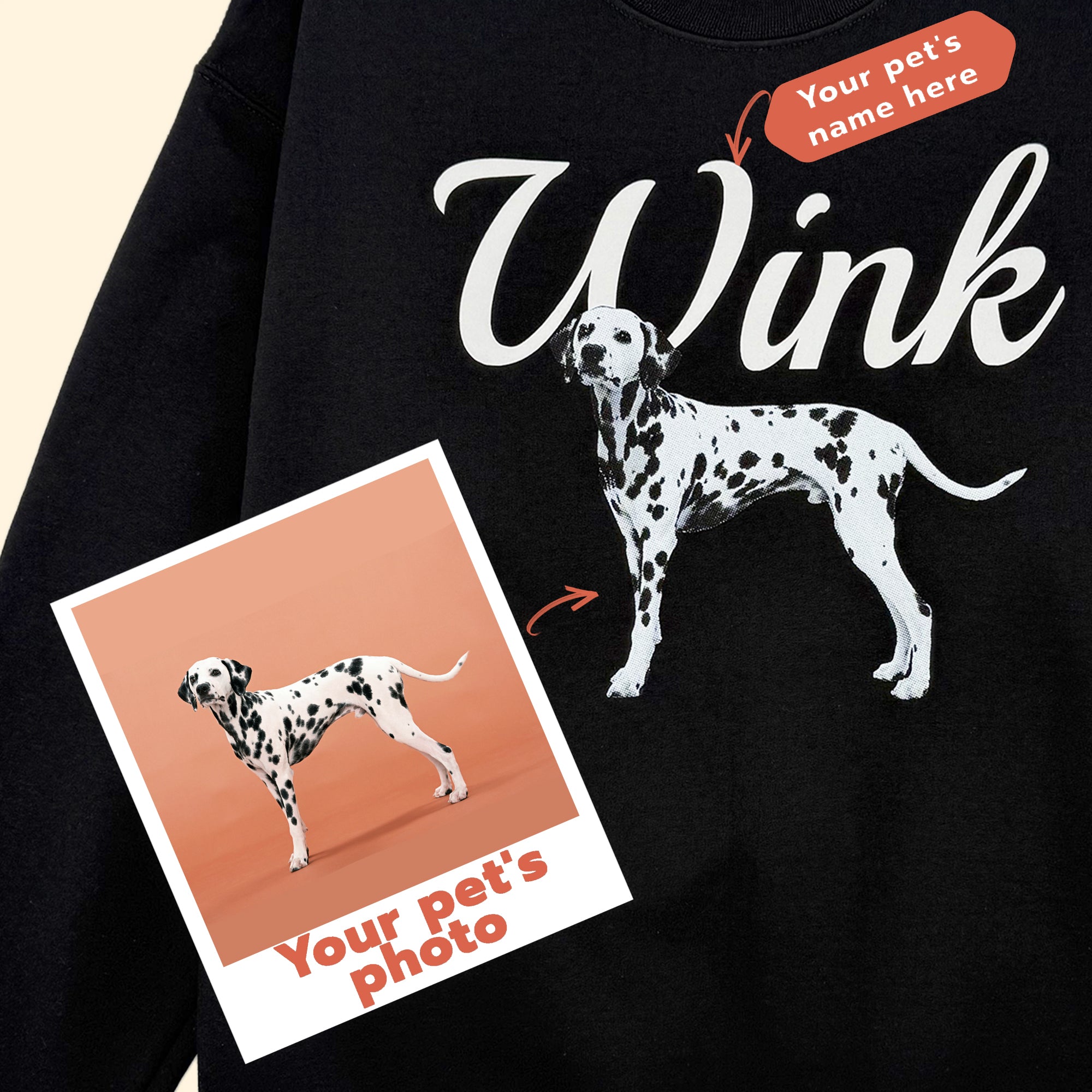 Custom Pet Sweatshirt - Playball Typo